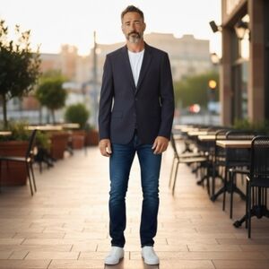 SALE EUC BOSS HUGO BOSS The James 2 Black Suit/Sport Coat Sz. 40R